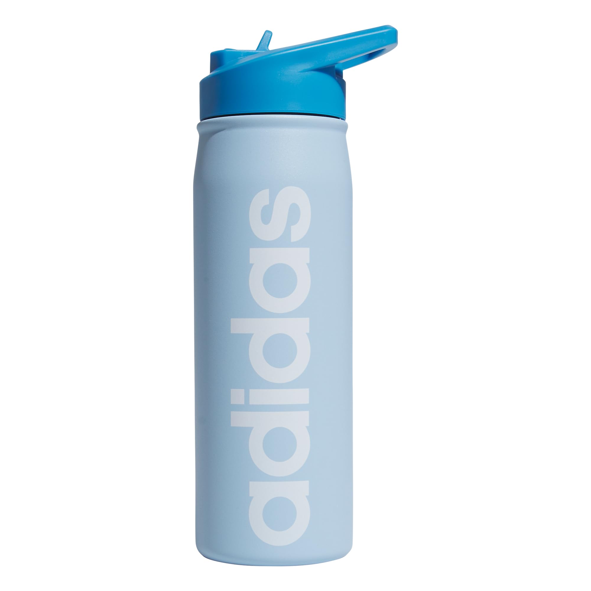 Photo 1 of adidas 600 ML (20 oz) Straw Top Metal Water Bottle, Hot/Cold Double-Walled Insulated 18/8 Stainless Steel