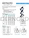 DERNORD Stainless Steel Ball Valve - 1/4 Inch NPT Thread Male Small Mini Ball Valve (1/4