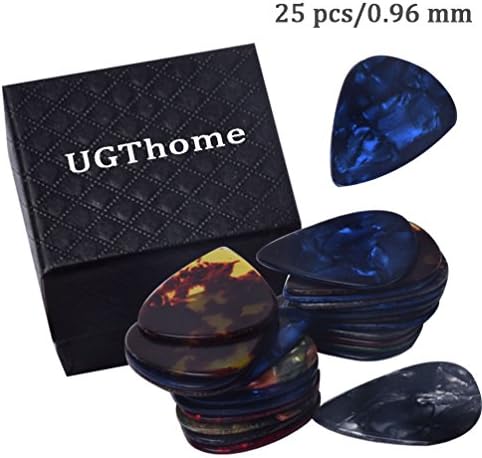 UGThome 8 Pack Wool Synthetic Material Guitar Picks (0.96mm, Style-2)