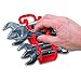 Ernst Manufacturing - 5072-Red Gripper Stubby Wrench Organizer, 7 Tool, Red
