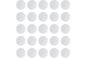 LOVEWEE 200 Pcs Microdermabrasion Cotton Filters Replacement 10 mm Dia Microdermabrasion Filters Facial Vacuum Filters Accesories Sponge Filter for Comedo Suction Microdermabrasion (White)