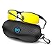 BLUPOND Night Vision Glasses for Driving For Men Women - Yellow Tint Anti Glare Glasses for Nighttime - Knight Visor