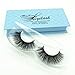 3D Mink Eyelashes Hand-made Dramatic Makeup Strip Lashes 100% Siberian Fur Fake lashes Thick Crisscross Deluxe False Lashes Black Nature Fluffy Long Soft Miss Kiss (3D08)