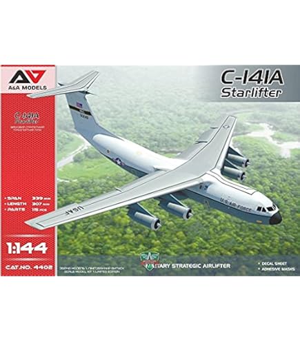 Amazon.com: Roden ROD331 1:144 C-141B Starlifter Polar Nine One