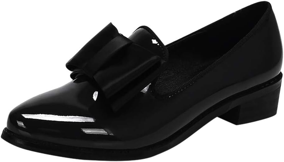 Women Flat Oxford Casual Classic Shoes with Pointed Toe -Knot