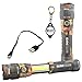Nebo 6643 Slyde King CAMO Slide Side COB LED Flashlight Rechargeable Magnetic 330 Lumen with Lightjunction Keychain Light
