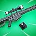 Azlink Gun Keychain Pendant for Fortnite Lover M82A1 Sniper Heavy Sniper Rifle Legendary Guns Toys Trumpet Barrett Metal Game Props Model Alloy Metal Action Figure Arts Toys Collection Keychain Gift