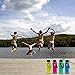 Flaskars Paracord Handle for Hydro Wide Mouth 12oz - 64 oz Sport Water Bottle Flask Strap Carrier (Black Speckled)