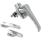 Cam Latch, Nonlocking, Chrome, L Handle