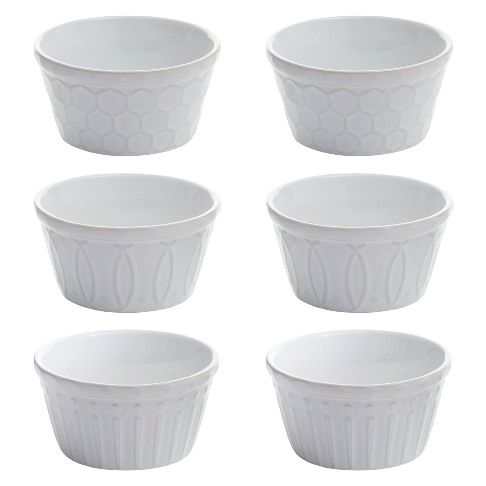 BIA International - Le Petit Four Ramekins - Casserole Dishes - Dinnerware Sets - New Home Gifts - Set of 6
