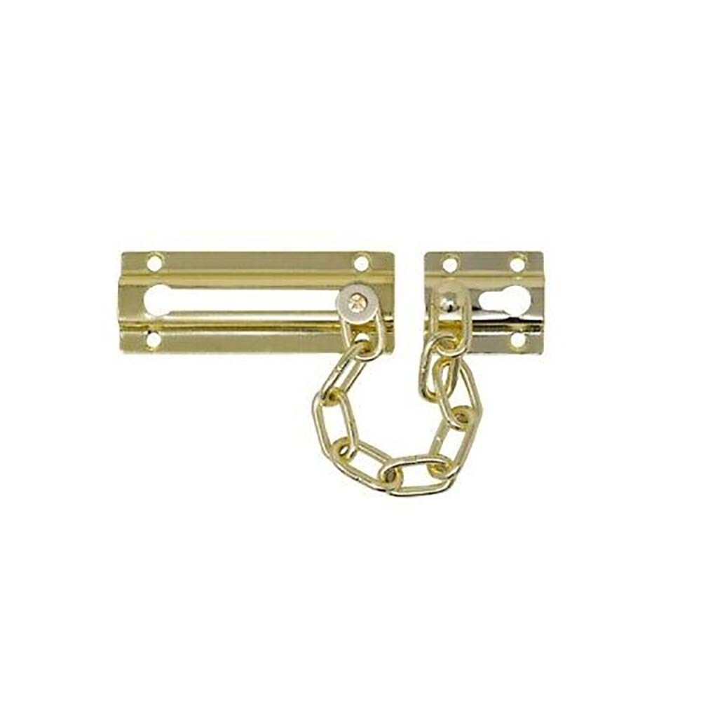 Yale Essentials High Quality Front Door Chain, Door Limiters, Door Restrictors, for Safer Caller ID, Complete Home Security, Comes with Easy Fitting Instructions (Brass)