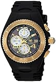 Technomarine Men's 'Cruise' Quartz Stainless Steel and Silicone Casual Watch, Color:Black (Model: TM-115352)
