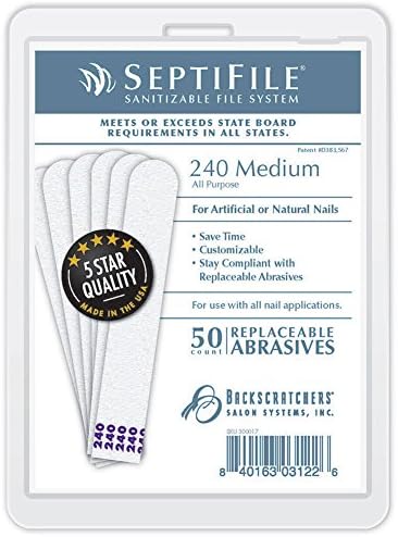 BackScratchers Septifile 240 Grit 50-Count by BACKSCRATCHERS