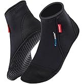 Coreskin 3mm Neoprene Diving Socks with Reinforced Heel and Toe, Anti-Skid Thermal Booties for Kayaking and Swimming