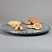 Creative Home Natural Green Marble Lazy Susan Turntable Rotating Display Serving Board, 12