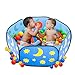 Aeroway® Dark Blue Kids Ball Pit Toddler Ball Playpen Baby Play Pit with Zippered Storage Bag Ideal for Toddlers Pets Indoor Outdoor Play (Balls Not Included)
