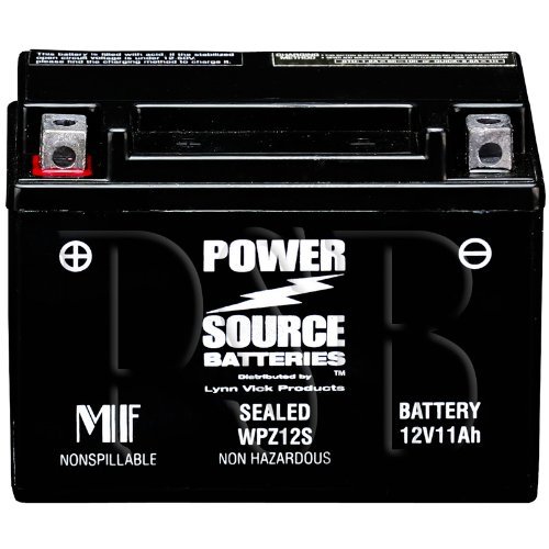 YTZ12S, GTZ12S, PTZ12S, FTZ12S Replacement Battery 250cca High Performance WPZ12S Sealed AGM for Honda, Yamaha, BMW Motorcycle, Scooter - Thumbnail 2