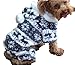 QIYUN.Z Casual Four Legs Black White Velvet Snow Deer Christmas Hoodie Dog Sweater Winter Warm Coat