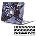 Lykoko Marble Design Plastic Hard Case with Keyboard Cover for MacBook Air 13 Inch (Models: A1369 and A1466) (Deep Blue)
