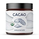 One Farm by WAAYB Organic Cacao, Single Estate, Non-GMO, Fair-Trade, Vegan, Gluten Free, 100% Raw Rizek Cacao in Resealable Bag for Cooking, Smoothies, Lattes &amp; Baking (2.6 oz Jar, Powder)