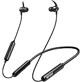 CXK Neckband Bluetooth Headphones, Bluetooth 5.3 Headphones 80Hrs Extra Long Playtime Stereo Bass in-Ear Headsets with Mic, IPX6 Waterproof Earphones, Neckband Earbuds for Sport, Business, Black