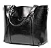 CLELO Women's Tote Bag, Genuine Leather Purse Handbag Shoulder Bag