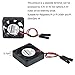 MakerFocus 4pcs Raspberry Pi DC Brushless Cooling Fan Heatsink Cooler Radiator Connector Separating One-to-Two Interface 3.3V 5V for Raspberry Pi 2/Pi 3/3B+ and Pi Zero/Zero W or Other Robot Project