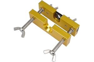 Alnicov Adjustable Mouthpiece Puller Tool Remover Holder Tools for Brass-Wind Instruments(Yellow)