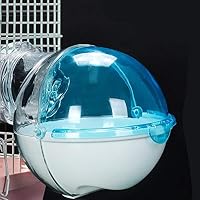 Chocobe Small Pet Hamster Sand Mouse Cage Spherical Bathroom Bath Sand Sauna Toilet Box External Sandbox Toilet Pet Supplies