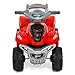 Best Choice Products 6V Kids Battery Powered Electric 4-Wheeler Quad ATV Bicycle Toddler Ride-On Toy w/ Charger, Treaded Tires - Red