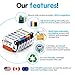 Smart Ink Compatible Ink Cartridge Replacement for Canon PGI-280XXL CLI-281XXL PGI 280 CLI 281 to use with Pixma ​TS9120 TS8320 TS8220 TS8120 (PGBK & BK/C/M/Y/PB) 6 Combo Pack