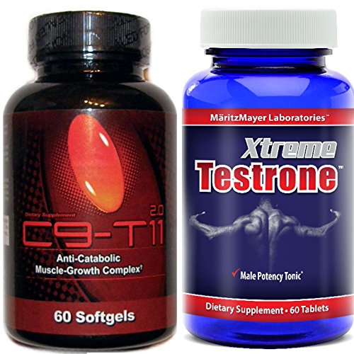 C9-t11 2.0 & Xtreme Testrone Enhancer Build Muscle Strength Workout Pills
