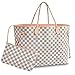 Leather House V Style Bags Women Handbag Tote GM Shoulder Bag  White(Pink) 40x32x20cm