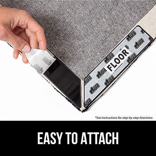 Gorilla Grip 8 Pack Extra Strong Patented Grippers for Rugs, Washable