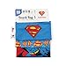 Bumkins Reusable Sandwich and Snack Bags, for Kids School Lunch and for Adults Portion, Washable Fabric, Waterproof Cloth Zip Bag, Travel Pouch, Food-Safe Storage, 3-pk DC Comics Superman