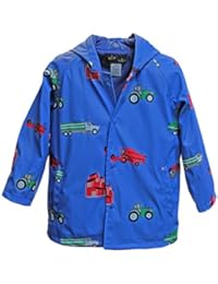 Foxfire For Kids Boys Blue Farm Equipment Raincoat Size 3T