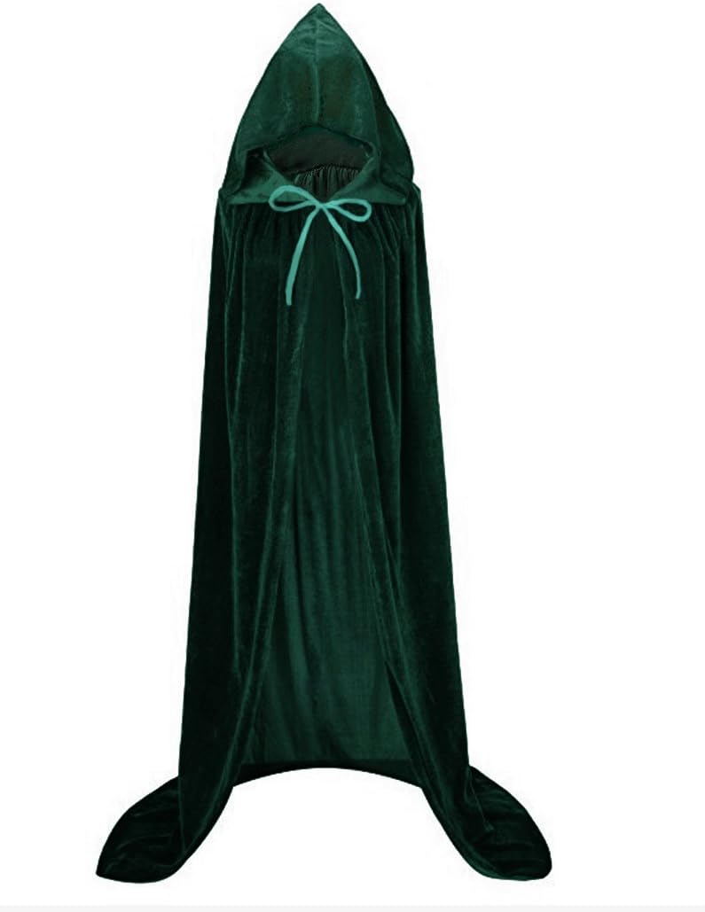 FORLADY Halloween Cloak Witch Cape Adult and Kids Hooded Robe Cosplay Costumes