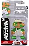 Jakks Pacific Year 2016 World of Nintendo Super Mario Bros. Series 2-1/2 Inch Tall Figure : 8-BIT STAR LUIGI