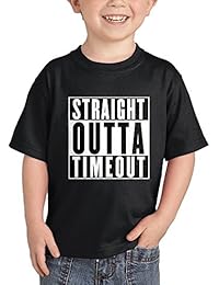 HAASE UNLIMITED Straight Outta Timeout T-Shirt (Black, 5T)