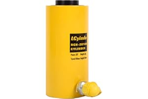 LCyindu 20T Hydraulic Cylinder Jack Ram 4" Stroke Hollow Single Acting Hydraulic Ram Cylinder Hydraulic Lifting Jack Portable for Machinery, Bridge,RCH-20100