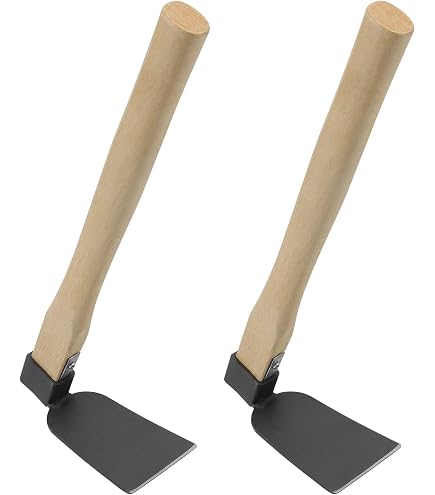 Single Head Hoe 16" Forged Garden Hoe Tools With Wooden Handle Garden Rakes Shovel