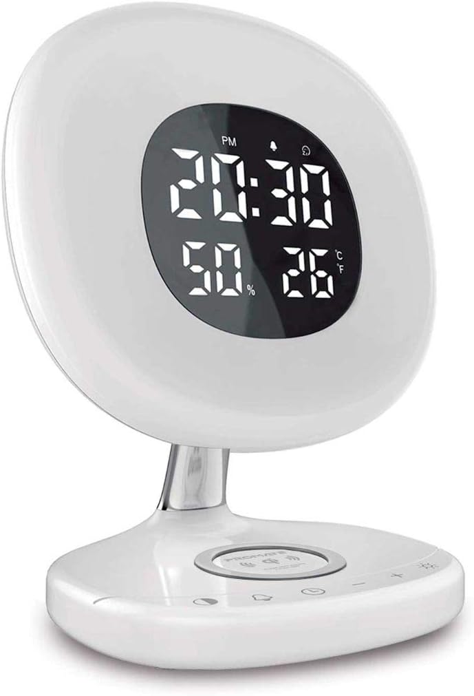 Promate Digital Watch, White, Medium