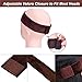 VTAOZI Lace Wig Grip Band New Velvet Comfort Adjustable Elastic Wig Grip Headband with Lace Part for Lace Wigs and Frontals (Brown)