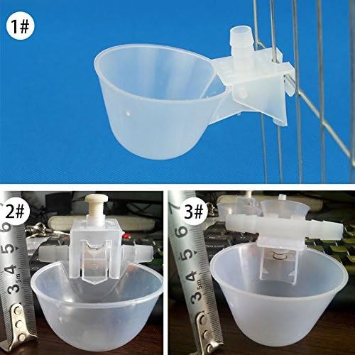 MoreLJ ❤Automatic Poultry Chicken Bird Water Drinker Cup Plastic Drinking Bowl