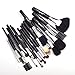 JAF 20pcs Makeup Brush Set - Goat Hair Pony Hair
