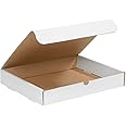 Aviditi M13102 Corrugated Literature Mailer, 13" Length x 10" Width x 2" Height, Oyster White (Bundle of 50)