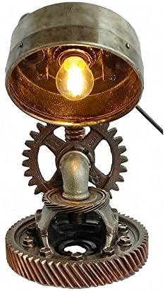 Vintage machine lamp Industrial machine lamp Machine age lamps Vintage machine Light Steam pipe lighting Steam pump light Age lighting industrial art lighting Loft lamps Loft rustic lamps amazon gifts