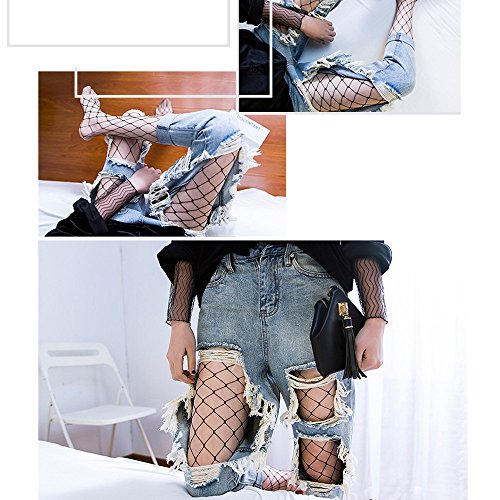 AONER 2 stuks / 3 stuks netpanty dames zwart mesh kousen vrouwen netkousen visnet panty sokken kous - Image 5