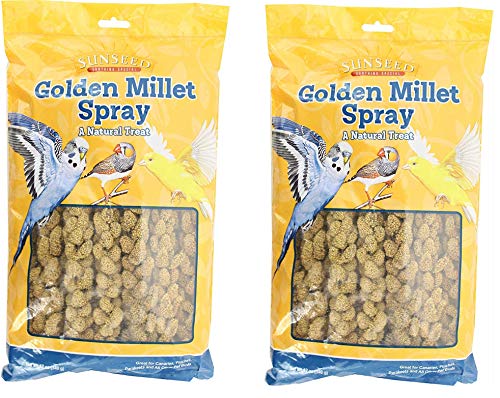 Sunseed Golden Millet Spray, 24 Ounces, Great for Canaries, Finches, Parakeets, and All Other Pet Birds