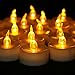 Youngerbaby 24 PCS Battery Operated Tea Lights Flameless Flickering Amber LED Tea Lights for Christmas, Wedding Centerpieces and Thanksgiving Home Decorations , Long Lasting Tealights